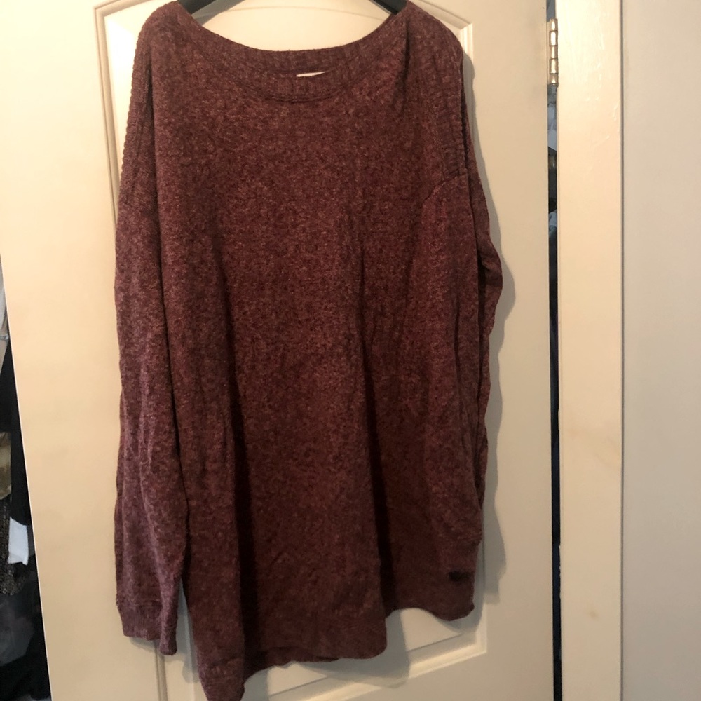OLD NAVY Tall Oversized Maroon Sweater